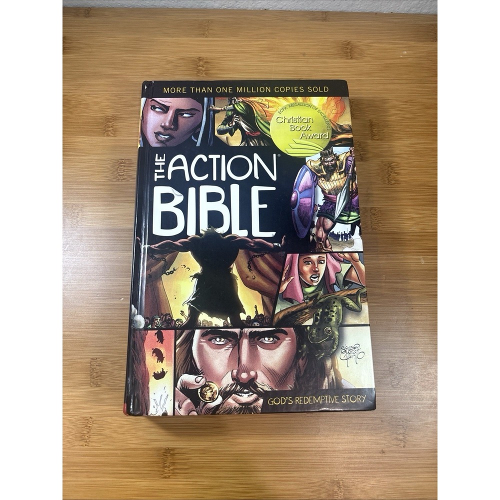 ** THE ACTION BIBLE **  GOD'S REDEMPTIVE STORY ~ ‎ HARDCOVER BOOK ~ NEW